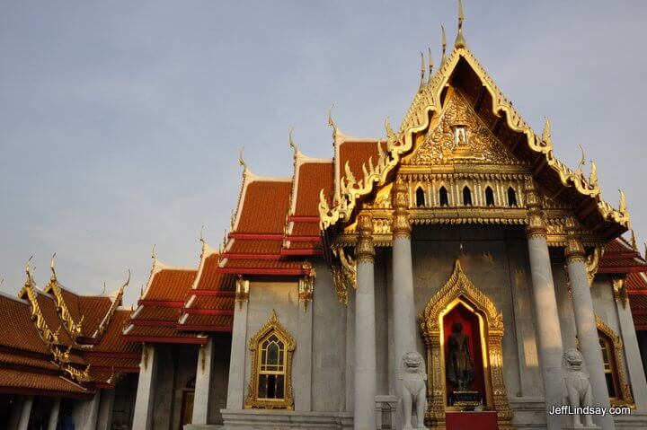 Palace at dusk.