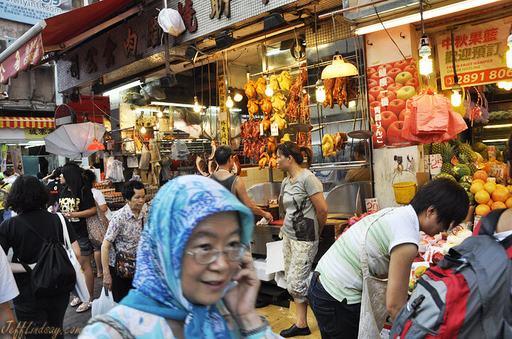 Street scene in Hong King, Nov. 2011.