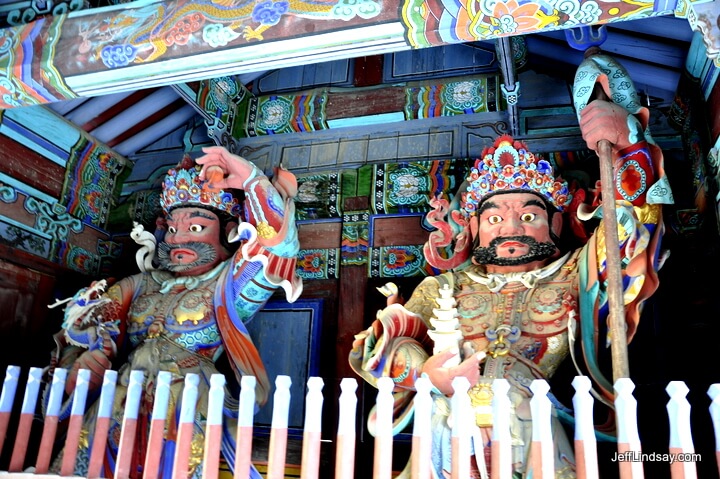 Buddhist gods (not, not nudist gods - sorry for any typos!) at Mount Soerak.