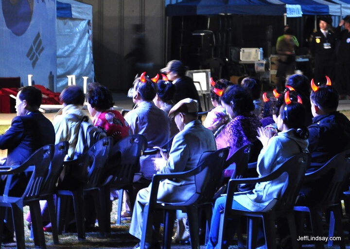 Devil worshippers in Seoul.