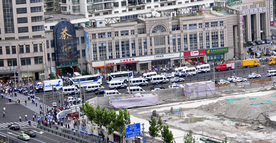 Shanghai had a tragic subway crash on the line I ride near my home on Sept. 27, 2011. A driver was killed and almost 300 passengers were injured. Here are some photos taken from our apartment building showing ambulances on the street above the Lao Xi Men subway station on line 10 where many dozens of injured passengers were being taken away for treatment. A painful setback for a truly brilliant subway system.