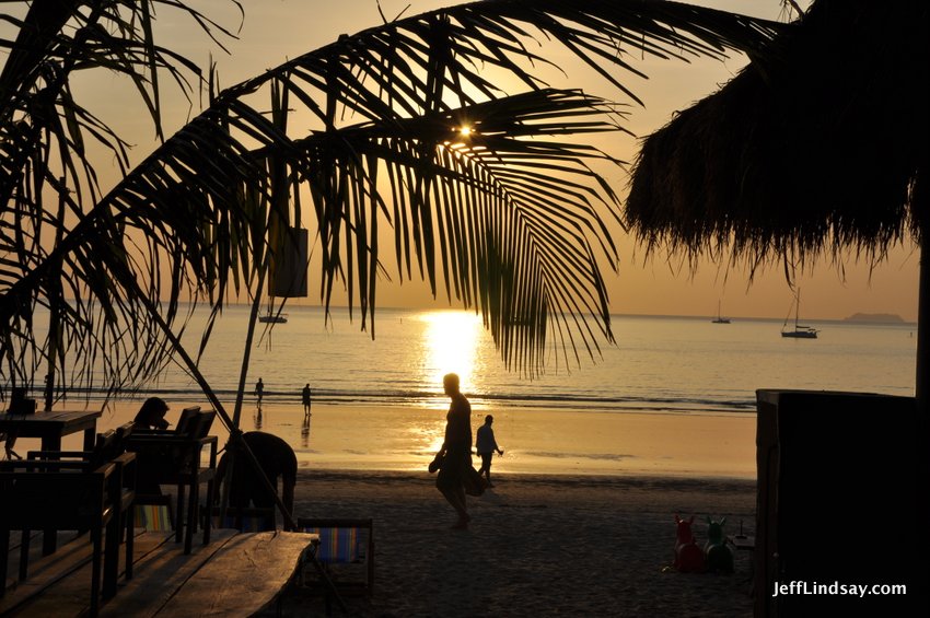 Another sunset view, just seconds from where we stayed on Lanta Island.