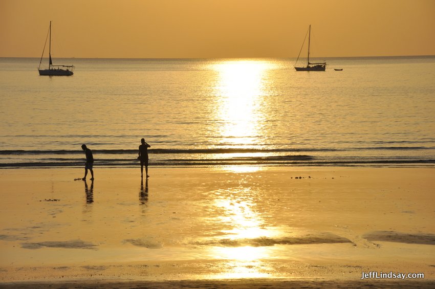 Another sunset view, just seconds from where we stayed on Lanta Island.