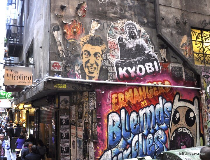 Melbourne, Australia, May 2013: Looking down Centre Place near Flinders Lane.