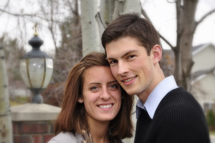 Engaged! Photo taken in Sandy, Utah.