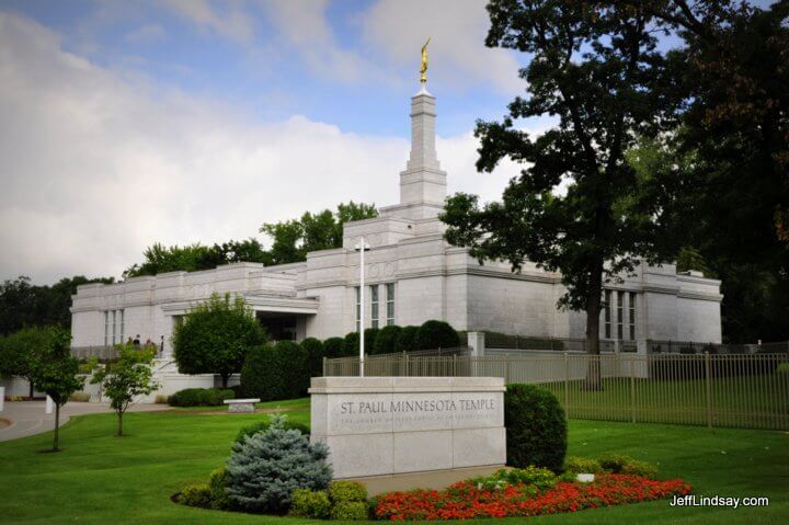 The St. Paul Mormon (LDS) Temple.