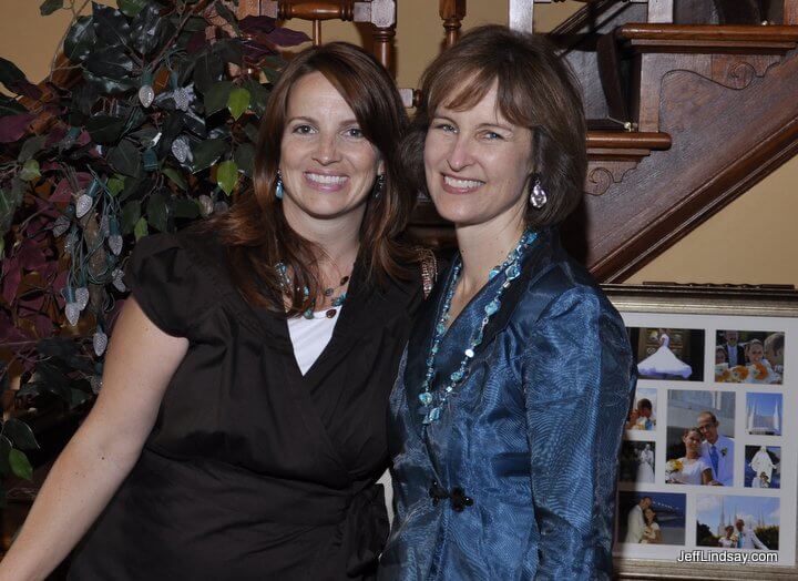 Daniel's mother, Kendra and aunt Heidi at the Appleton reception.