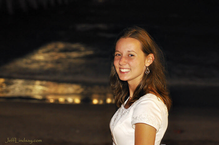 Jenn at the beach in North Carolina.