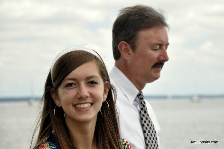 Jenn's sister Morgan and father.