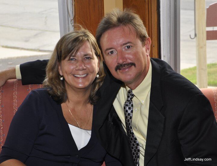 Jenn's parents in Appleton at the reception there.