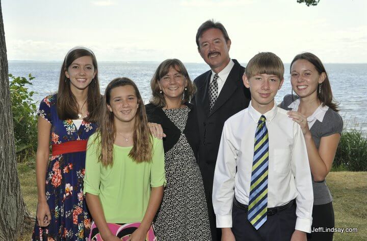 The Yankey family visiting Neenha, Wisconsin.