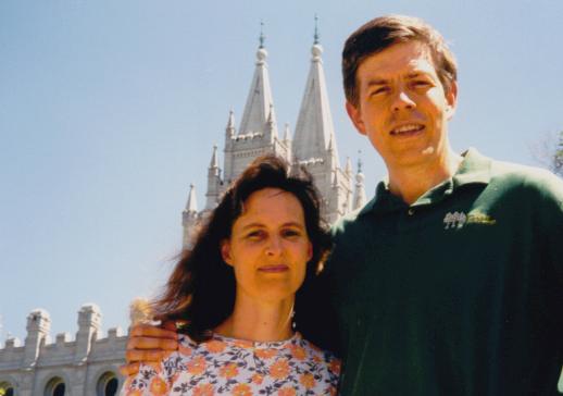 Jeff and Kendra at the Salt Lake Temple
