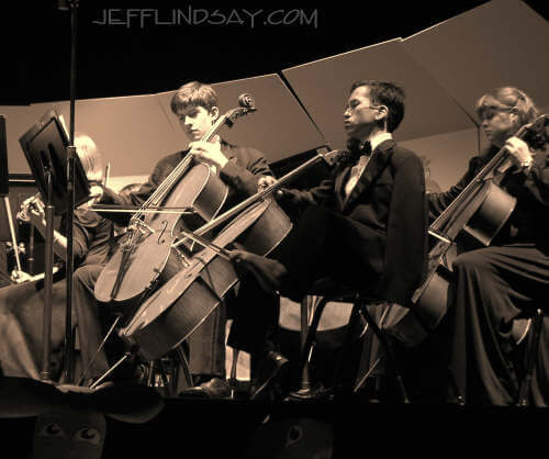 Ben performing with the East High School orchestra, March 2005.