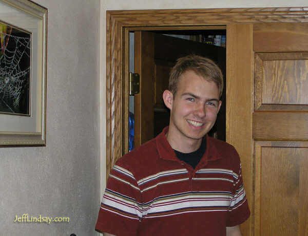 Daniel shortly before leaving on his mission to Nevada, Aug. 22, 2005.