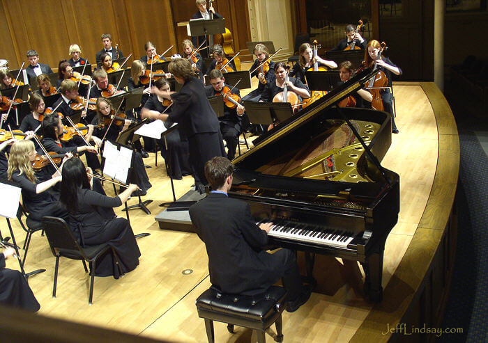 Ben playing the Schumann concerto mentioned above and below.