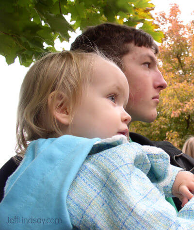 Mark and Anna at the Madison Zoo. 