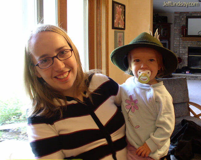 Meliah and Anna in our home, Sept. 2007.