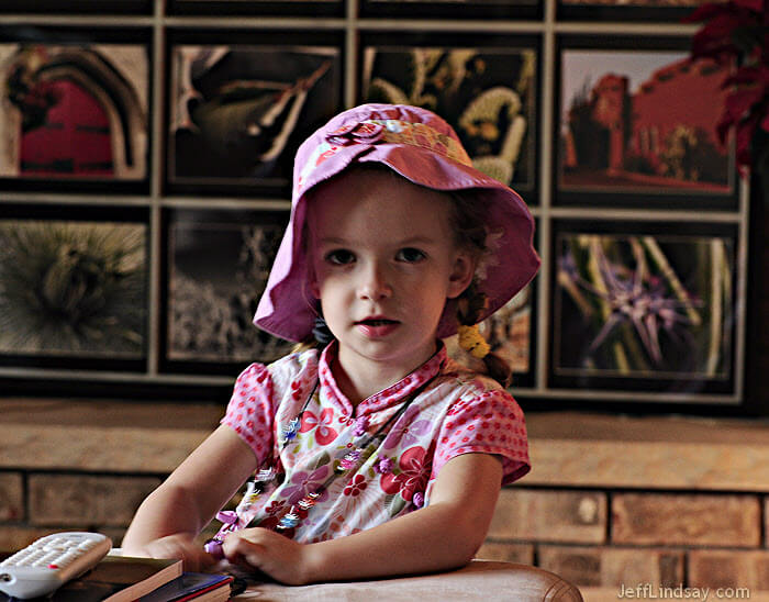 Anna at our home, Sept. 2009. 