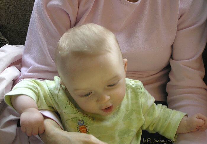 My wife reads to her grandson, just 6 months old, but showing a real love for reading. He's making progress, but still struggles with long words, especially in Russian and Greek. Maybe by the time he's one . .  .