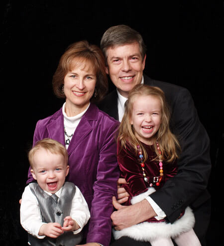 Two happy grandparents, Jeff and Kendra Lindsay, with two of the best grandchildrens in the world.