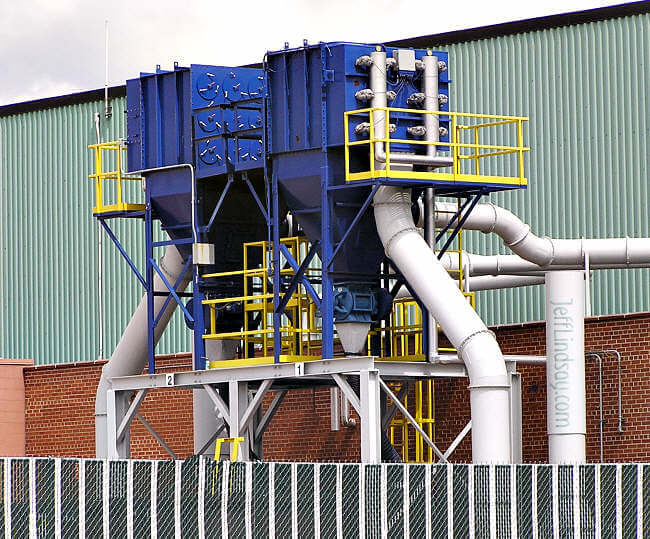 More equipment in an industrial area of Neenah, Wisconsin. Aug. 2006.