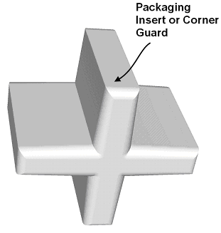 Figure 12. Cross-shaped tissue laminate.