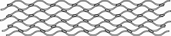 Figure 5. Cross-section of a board comprising multiple layers
of resilient tissue bonded together.