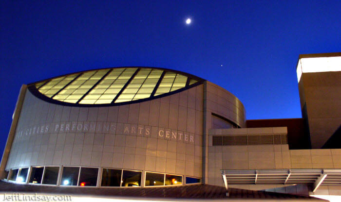 Performing Arts Center at night