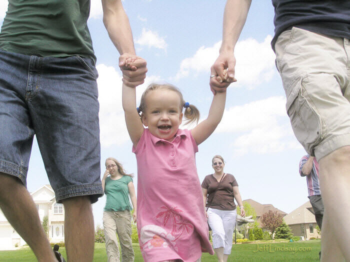 My granddaughter at Memorial Park in Appleton, Wisconsin, May 2008.