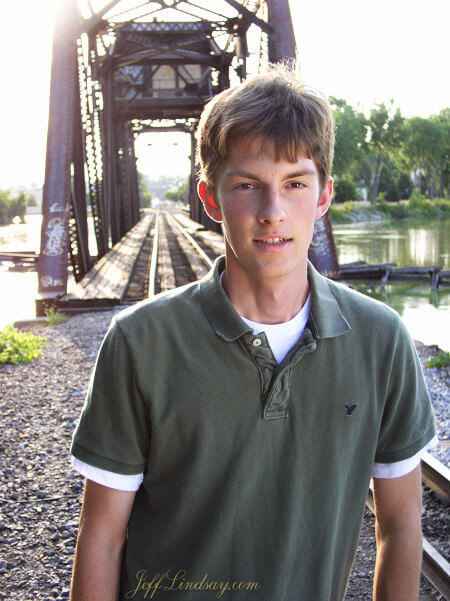 My son, Benjamin, along the Fox River in Appleton, Wisconsin, Aug. 12, 2007.