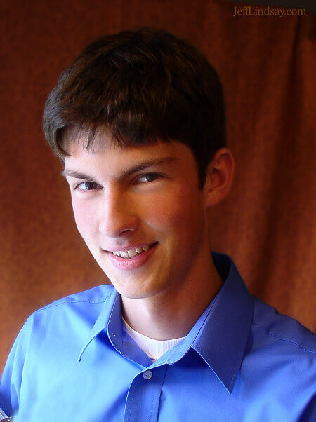 Another relative of mine and one of the four young men I respect most. Photographed in my home, Aug. 2007.