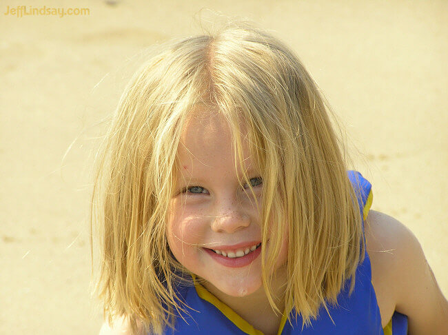 Another relative of mine at a family gathering in California. Oct. 2006. Used with permission of her parents.