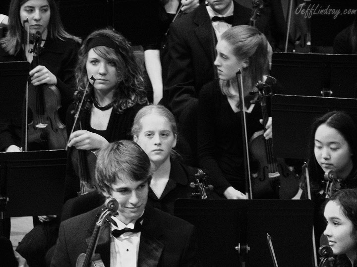 Musicians from Appleton East High School performing at a concert, 2010.