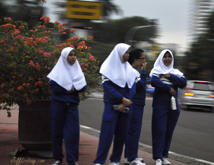 Muslin women in Jakarta, Nov 2011.
