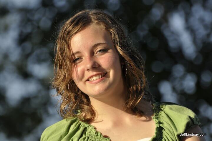 A friend from the South visiting Appleton, 2010, at Smith Park in Menasha.