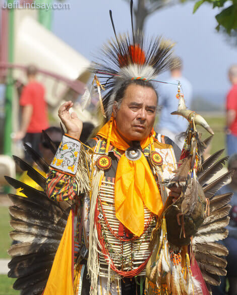 Oneida woman dancing.