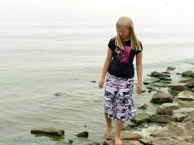 On the shore of Lake Winnebago.