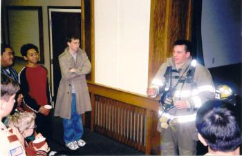 Firemen at the Church of Jesus Christ of Latter-day Saints