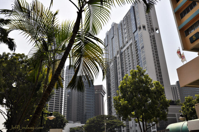 Another view of downtown Singapore near the Amara Hotel.