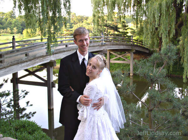 Stephen and Meliah at the Chicago Botanic Gardens.