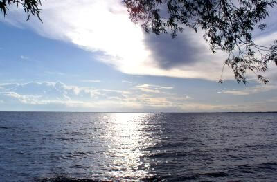 Sunset on Lake Winnebago from High Cliff Park