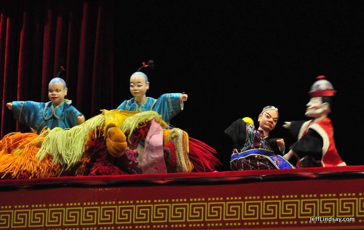 Xiamen, Fujian China, April 2013: puppet dragon down