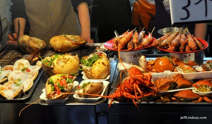 Xiamen, Fujian China, April 2013: Xiamen seafood 