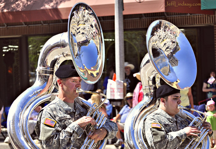 Two members of the US Army reflecting the best of the Fox Valley. 